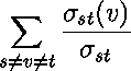 betweenness centrality
